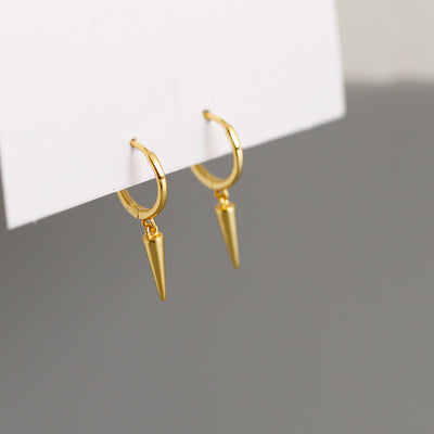 Aretes de Plata Esterlina 925 con Remache Cónico - Image 6