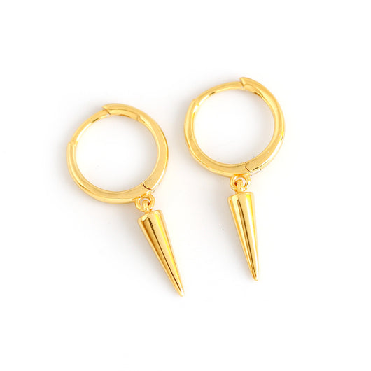 Aretes de Plata Esterlina 925 con Remache Cónico - Image 2