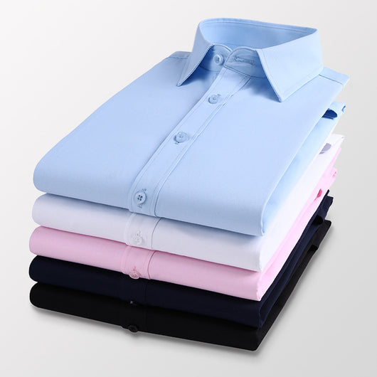 Camisa Blanca Ejecutiva Slim Fit Tallas Grandes - Perfecta para Novios y Eventos Formales - Image 13