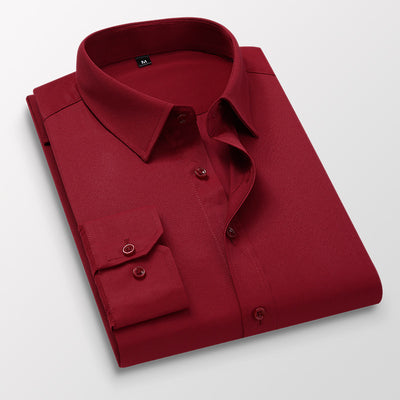 Camisa Blanca Ejecutiva Slim Fit Tallas Grandes - Perfecta para Novios y Eventos Formales - Image 6