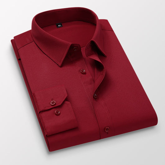 Camisa Blanca Ejecutiva Slim Fit Tallas Grandes - Perfecta para Novios y Eventos Formales - Image 6