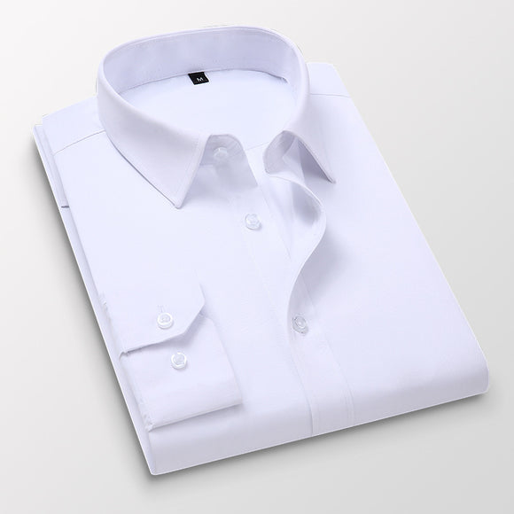 Camisa Blanca Ejecutiva Slim Fit Tallas Grandes - Perfecta para Novios y Eventos Formales