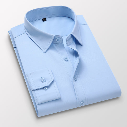 Camisa Blanca Ejecutiva Slim Fit Tallas Grandes - Perfecta para Novios y Eventos Formales - Image 4