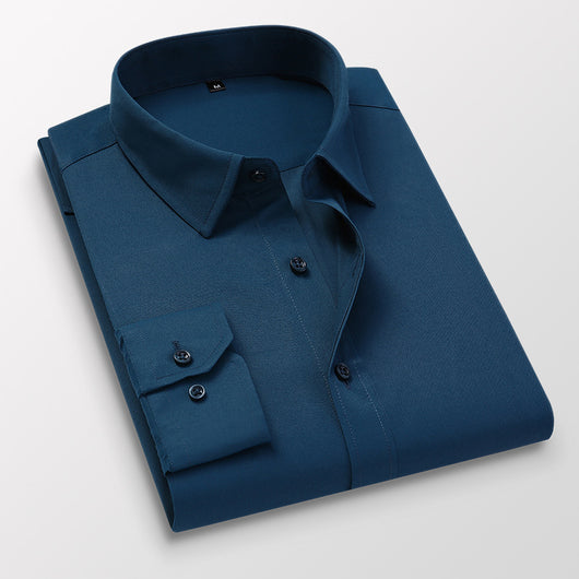 Camisa Blanca Ejecutiva Slim Fit Tallas Grandes - Perfecta para Novios y Eventos Formales - Image 7