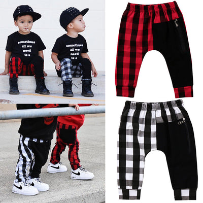 Pantalones Harem Cuadros para Niños 1-6 Años - Estilo Casual Moderno - Image 9