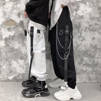 Pantalones Cargo Holgados Hip-hop Street Style - Image 2
