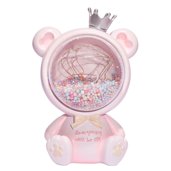 Lámpara Nocturna Infantil con Luz de Estrellas y Corazones - Regalo Perfecto