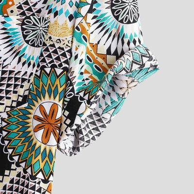 Camisa Vintage Estampada Suelta para Hombre - Estilo Casual de Verano - Image 4