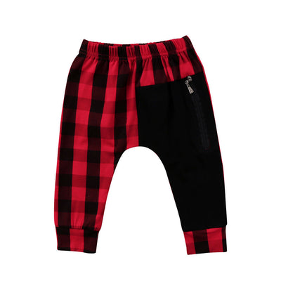 Pantalones Harem Cuadros para Niños 1-6 Años - Estilo Casual Moderno - Image 2