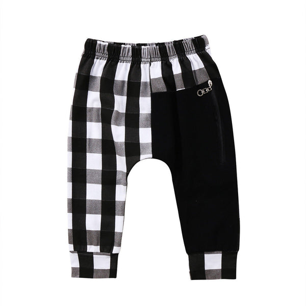 Pantalones Harem Cuadros para Niños 1-6 Años - Estilo Casual Moderno