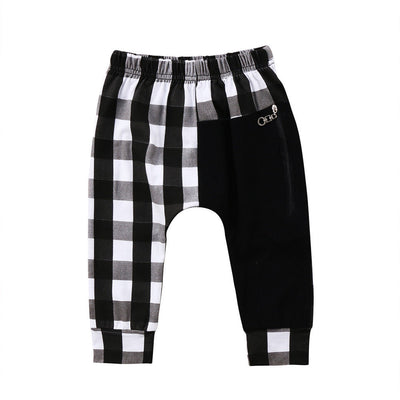 Pantalones Harem Cuadros para Niños 1-6 Años - Estilo Casual Moderno