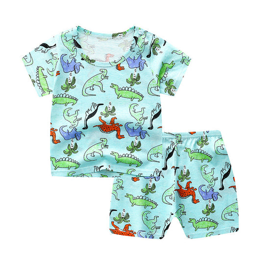 Conjunto de Algodón Ligero para Bebés - Shorts y Camiseta de Manga Corta Unisex