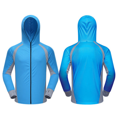 Camisa de Pesca con Capucha Transpirable Seda de Hielo Camuflaje - Image 9