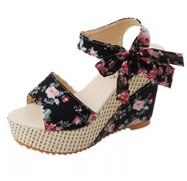 Sandalias Tacón Alto Mujer Estilo Coreano con Cordones y Suela Impermeable - Image 6