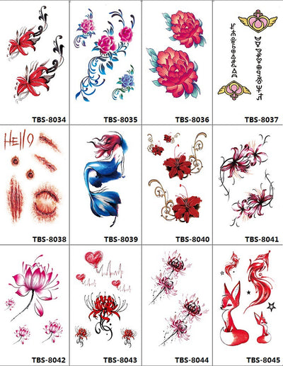 Tatuajes Temporales Rosa Negra Impermeables y Duraderos - Diseño Totem Personalizable - Image 13