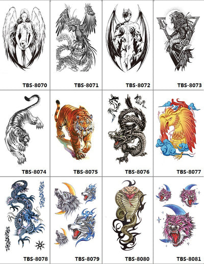 Tatuajes Temporales Rosa Negra Impermeables y Duraderos - Diseño Totem Personalizable - Image 16