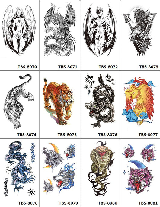 Tatuajes Temporales Rosa Negra Impermeables y Duraderos - Diseño Totem Personalizable - Image 16
