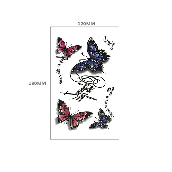 Tatuajes Temporales Rosa Negra Impermeables y Duraderos - Diseño Totem Personalizable