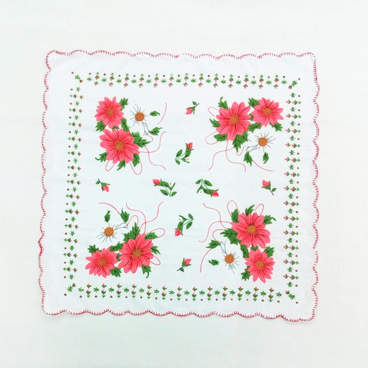 Pañuelo de Algodón para Mujer con Diseño de Borde Dentado - Image 3
