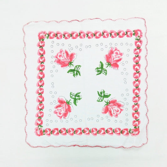 Pañuelo de Algodón para Mujer con Diseño de Borde Dentado - Image 2