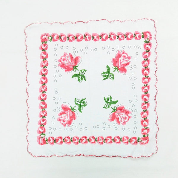 Pañuelo de Algodón para Mujer con Diseño de Borde Dentado