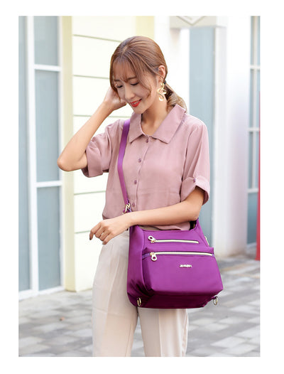 Mochila Mujer Impermeable Dos Bolsillos - Bolso de Hombro Versátil - Image 18