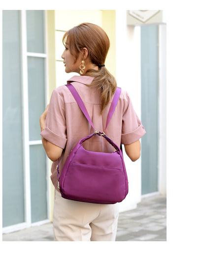 Mochila Mujer Impermeable Dos Bolsillos - Bolso de Hombro Versátil - Image 5