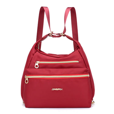 Mochila Mujer Impermeable Dos Bolsillos - Bolso de Hombro Versátil