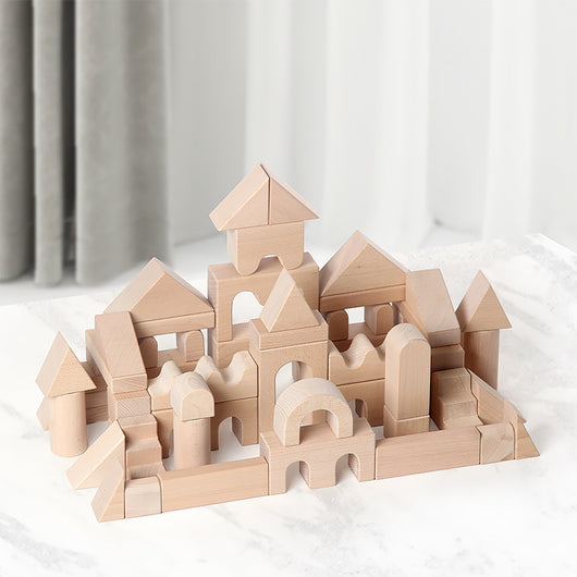Bloques de Construcción de Madera de Haya - Castillo y Ciudad Romana para Niños - Image 3