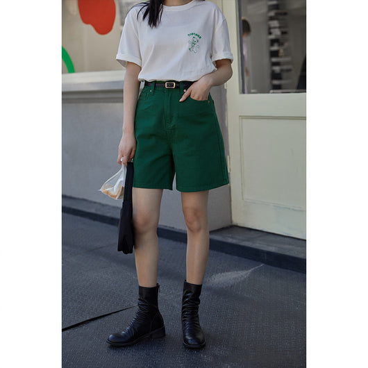 Shorts Talle Alto Slim Straight para Mujer - Colección Verano