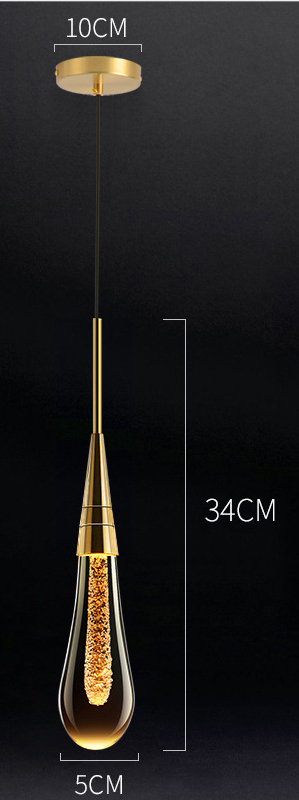 Lámparas Colgantes de Cristal LED Moderno Personalizables - Image 2