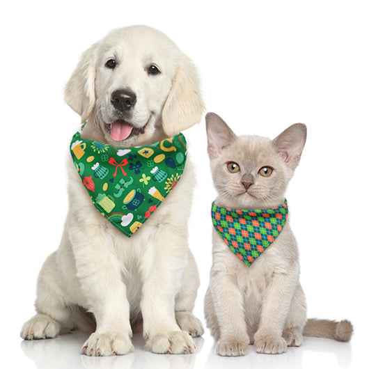 Pañuelo Triangular para Mascotas Trébol de Cuatro Hojas - Accesorios St. Patrick's Day - Image 10