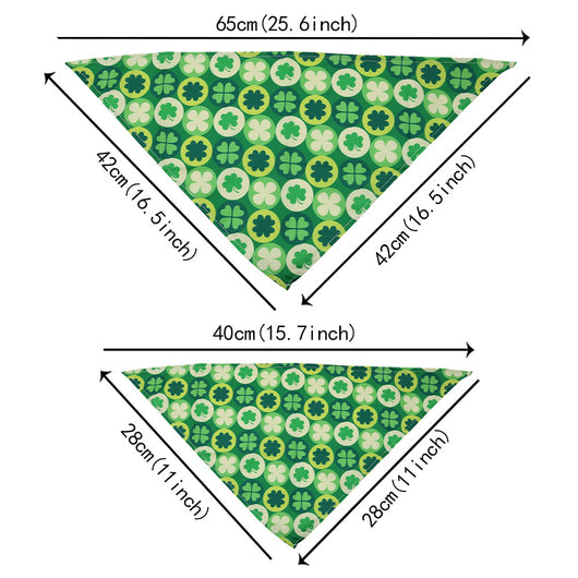 Pañuelo Triangular para Mascotas Trébol de Cuatro Hojas - Accesorios St. Patrick's Day - Image 8