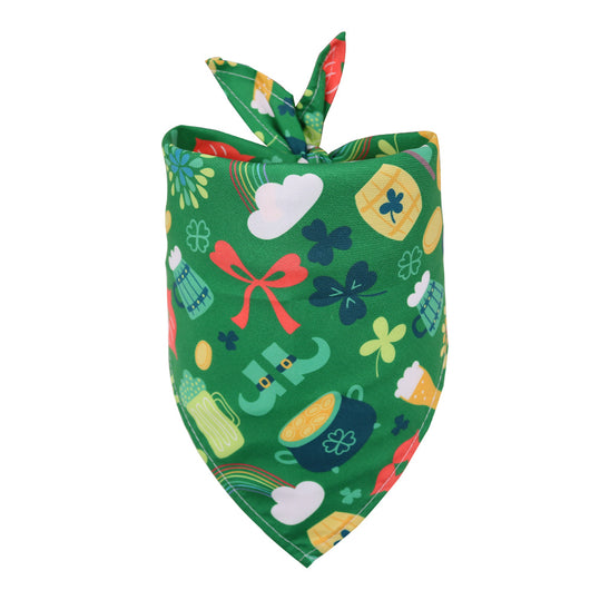Pañuelo Triangular para Mascotas Trébol de Cuatro Hojas - Accesorios St. Patrick's Day - Image 5
