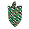 Negro Striped Four Leaf Clover S