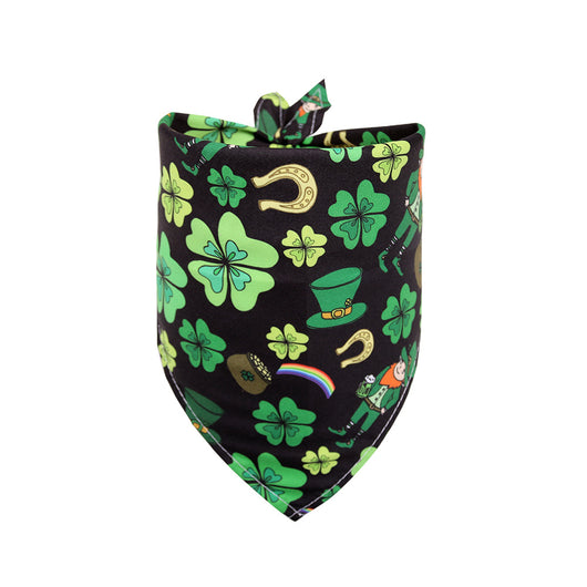Pañuelo Triangular para Mascotas Trébol de Cuatro Hojas - Accesorios St. Patrick's Day