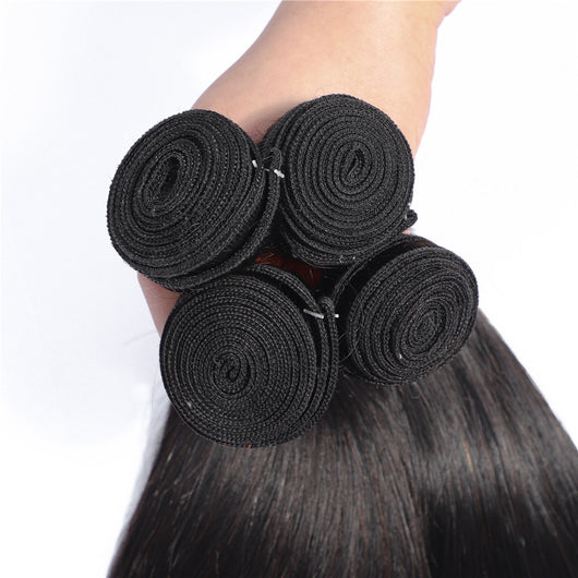Extensiones de Cabello Real Europeo y Americano - Liso Natural - Image 4