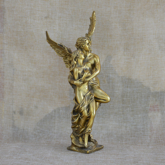 Estatua de Cupido en Cobre Puro - Regalo Romántico para Parejas y Decoración del Hogar - Image 9