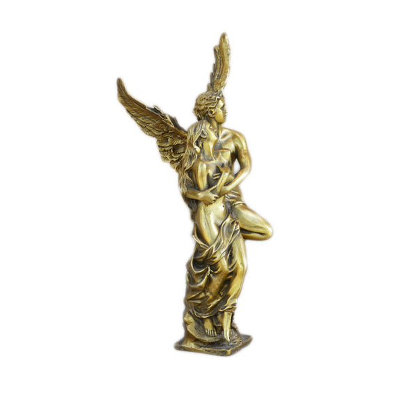 Estatua de Cupido en Cobre Puro - Regalo Romántico para Parejas y Decoración del Hogar