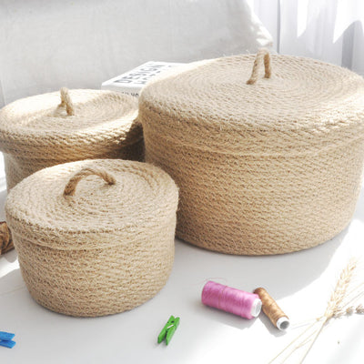 Cesta de Almacenamiento Estilo Japonés en Lino Natural - Image 6