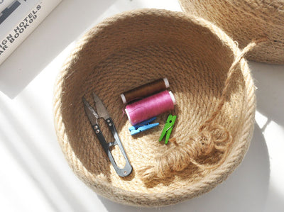 Cesta de Almacenamiento Estilo Japonés en Lino Natural - Image 9