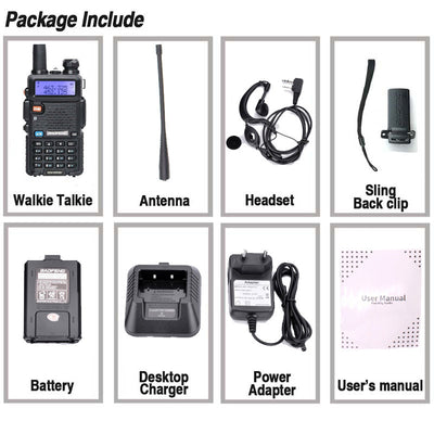 Walkie Talkie Baofeng UV-5R Dual Banda VHF/UHF Profesional - Image 4