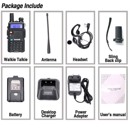 Walkie Talkie Baofeng UV-5R Dual Banda VHF/UHF Profesional - Image 4