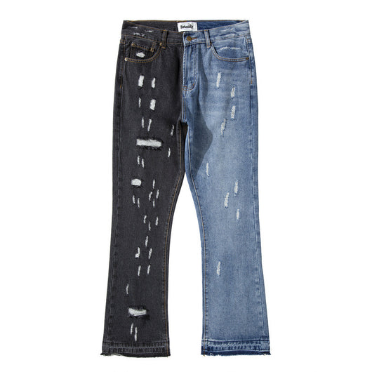 Jeans Acampanados Rotos Lavados con Costuras de Diseñador - Image 7