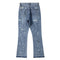 Jeans Acampanados Rotos Lavados con Costuras de Diseñador