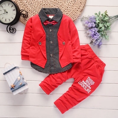 Conjunto de Traje Casual Infantil para Niños - Diseño Moderno Estampado - Image 2