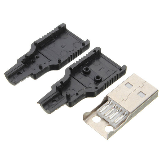Conector USB Tipo A Macho 4 Pines con Cubierta Protectora Negra - Image 3