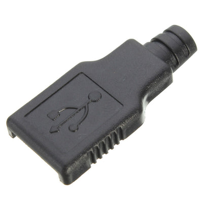 Conector USB Tipo A Macho 4 Pines con Cubierta Protectora Negra - Image 2