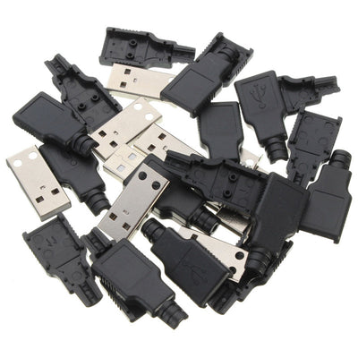 Conector USB Tipo A Macho 4 Pines con Cubierta Protectora Negra - Image 4