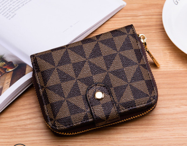 Billetera Compacta Coreana Multicompartimento con Relieve - Image 6